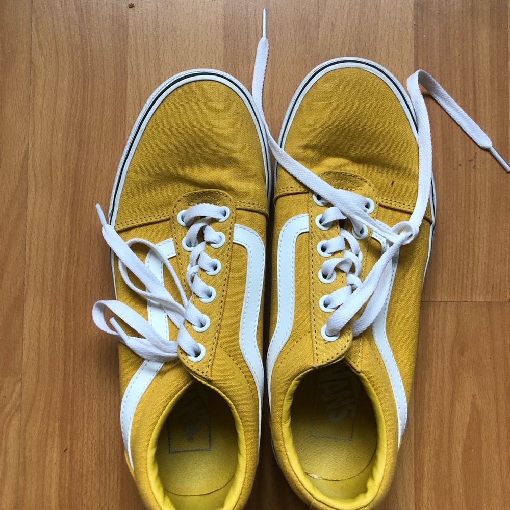 Yellow and White Sneakers